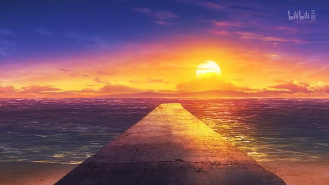 西桟橋の夕日